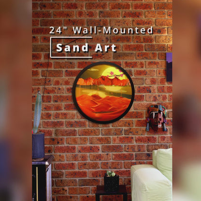 HUGE - 24" Wall-Mounted Sand Art